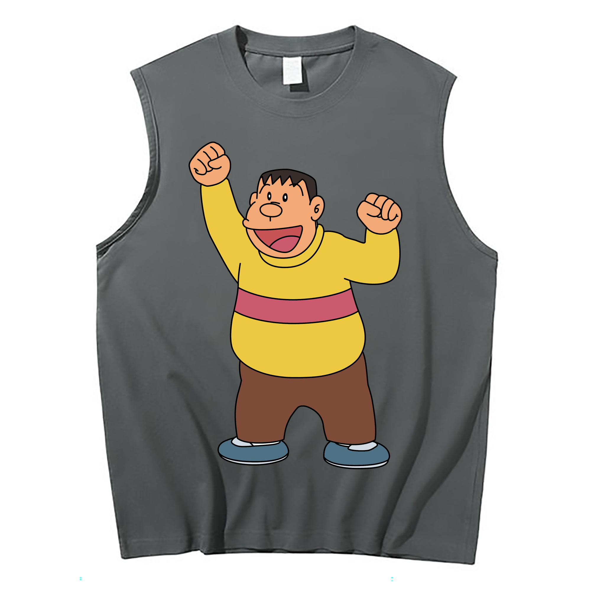 （画像用） ドラえもん 剛田武 Doraemon Gouta Takeshi コットン100％タンクトップ（フロントプリント）
